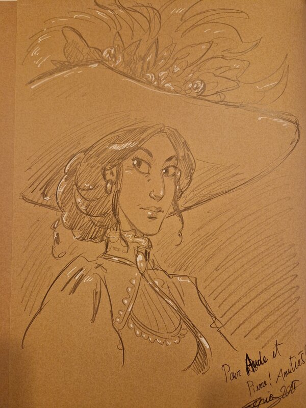 Dédicace de Capia dans le paris des merveilles tome 3 - Dédicace