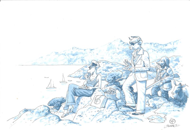 En vente - Dominique Bertail - Illustration pour la campagne 