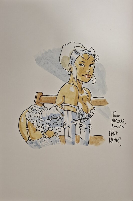 Félix Meynet, Mirabelle en mariée sexy - Double M - Dédicace