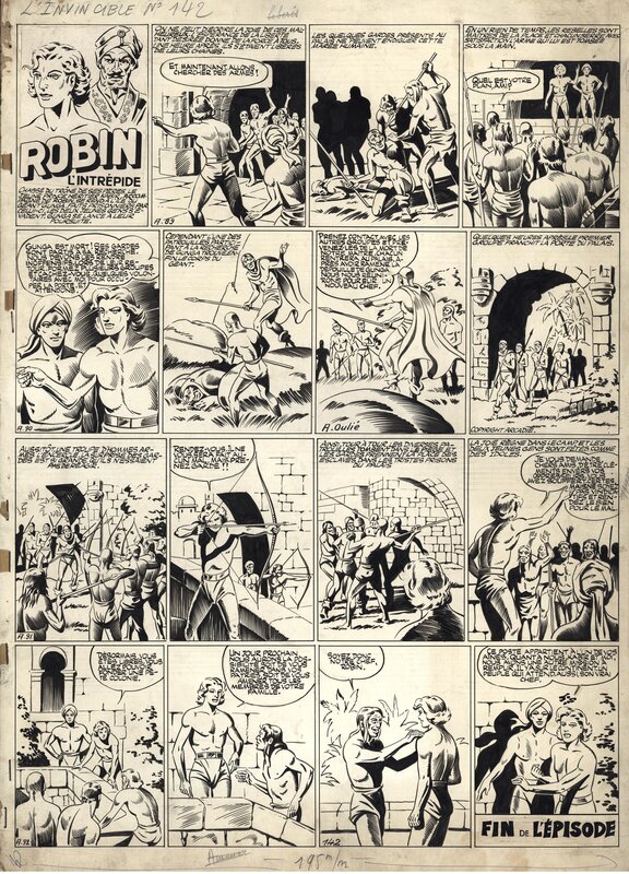 For sale - Oulié : Robin l'Intrépide planche 23 - Comic Strip