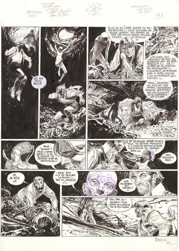 En vente - François Boucq, Bouncer - L'Échine du dragon, Tome 11 - Planche originale