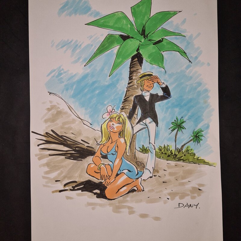 En vente - Dany, Illustration originale couleur - Illustration originale