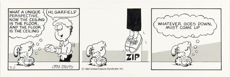 Jim Davis, Garfield daily, February 3 1983 - Comic Strip