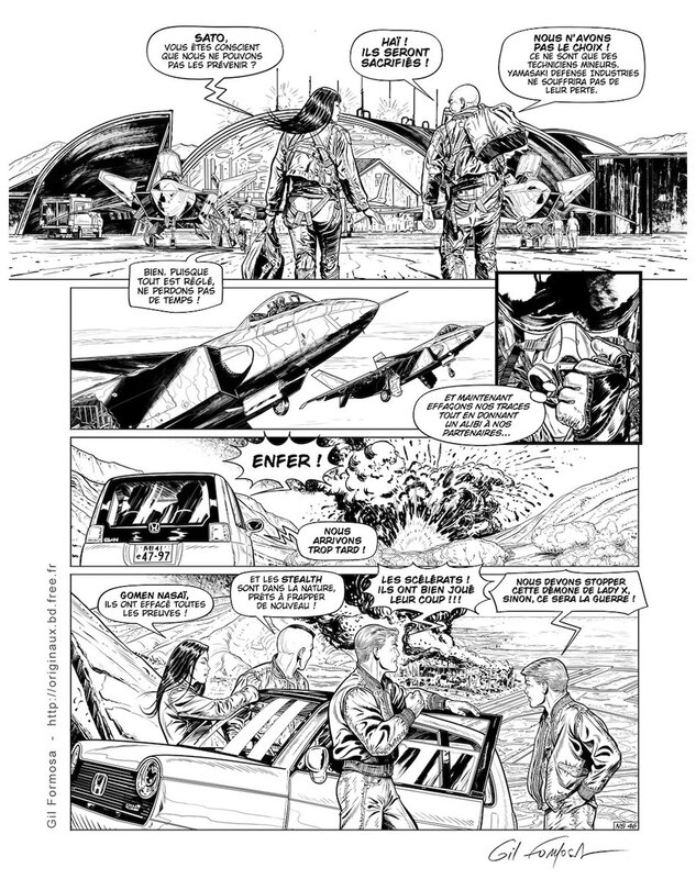 Buck DANNY T54 P46 par Gil Formosa - Planche originale