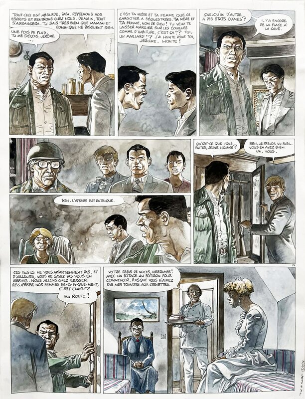 Lune de guerre par Hermann, Yves H. - Planche originale