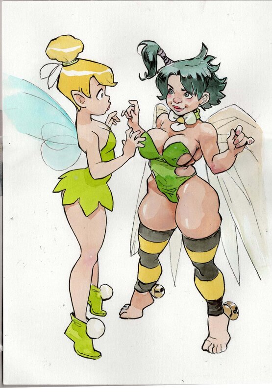 For sale - Hommage à Clochette by Joël Jurion - Original Illustration