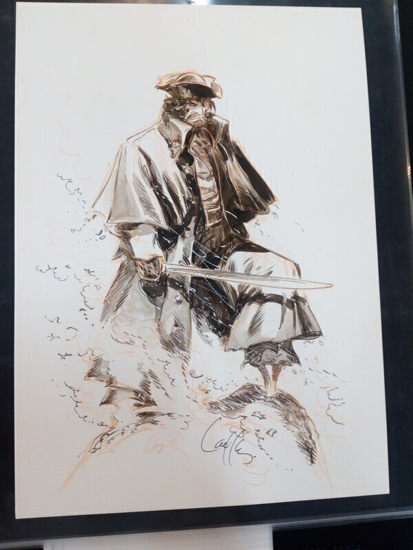 En vente - Long john silver / mathieu lauffray - Illustration originale