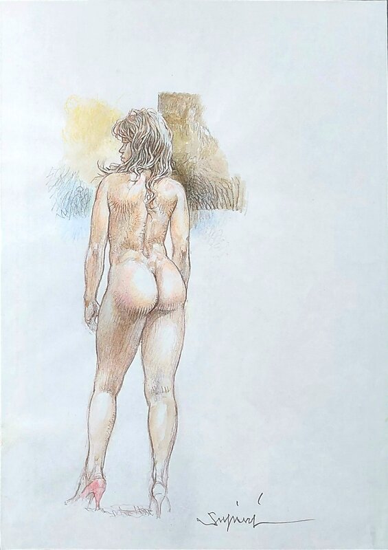 Paolo Eleuteri Serpieri, Divas / Druuna / Le soulier rouge - Illustration originale