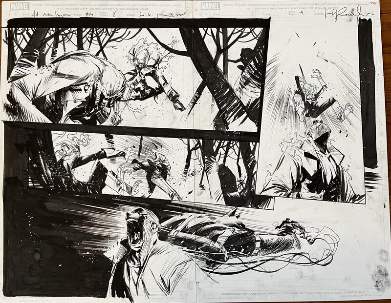 Filipe Andrade, Jeff Lemire, 2016 - Old Man Logan #14 - Pg. 8-9 - Comic Strip