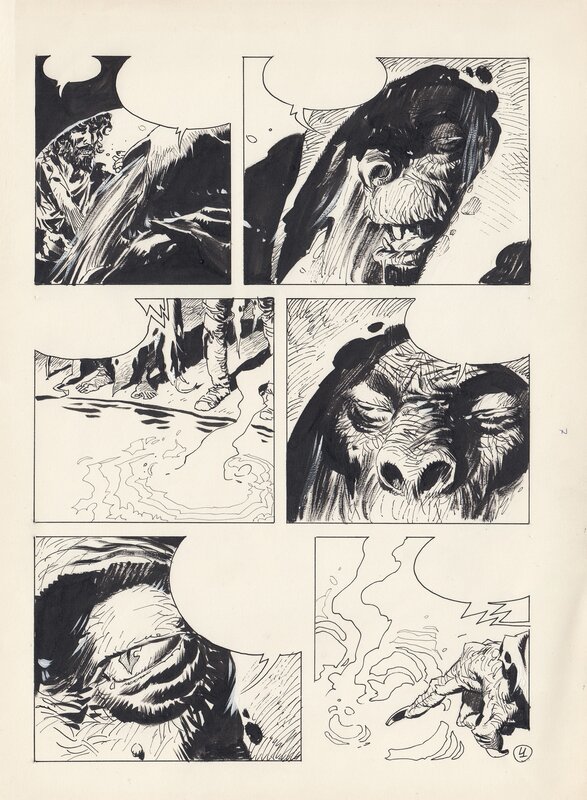 En vente - Enrique Breccia, Ricardo Barreiro, El NUEVO MUNDO page 04 - Planche originale