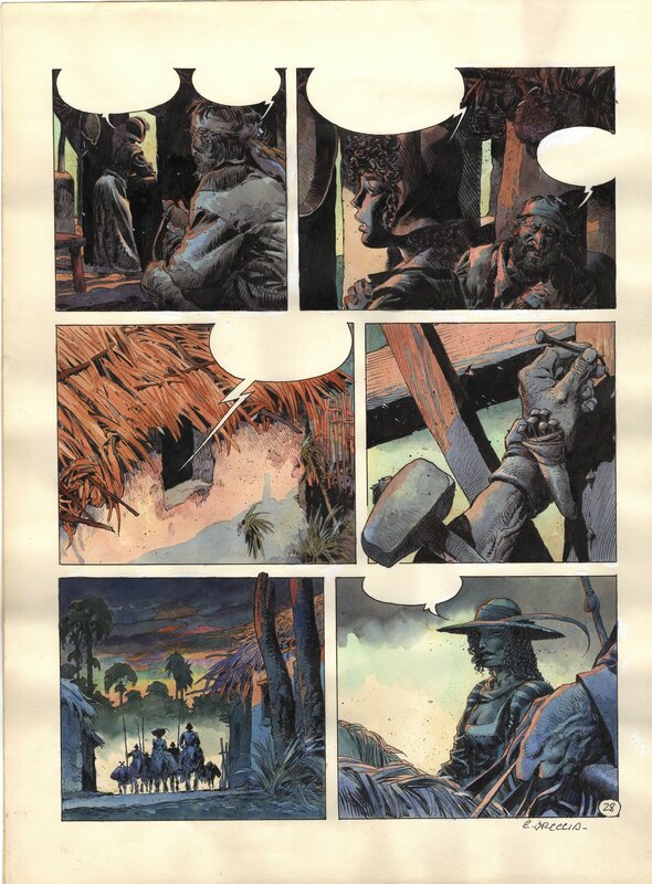 En vente - Lope de Aguirre par Enrique Breccia, Felipe Cava Hernandez - Planche originale