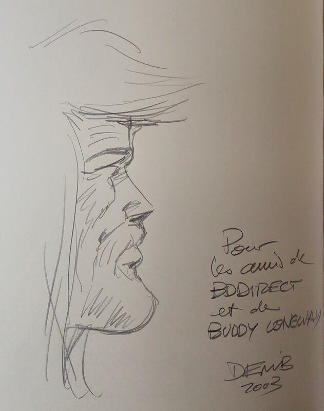 Derib, Buddy Longway : Regarde au-dessus des nuages - Sketch