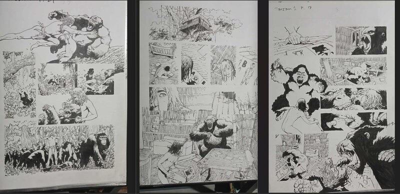 Roy Allan Martinez his Tarzan L'Homme-Singe - Planche originale