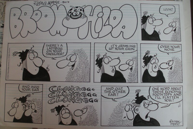 For sale - Russell Myers, Broomhilda 2010 sunday page - Comic Strip