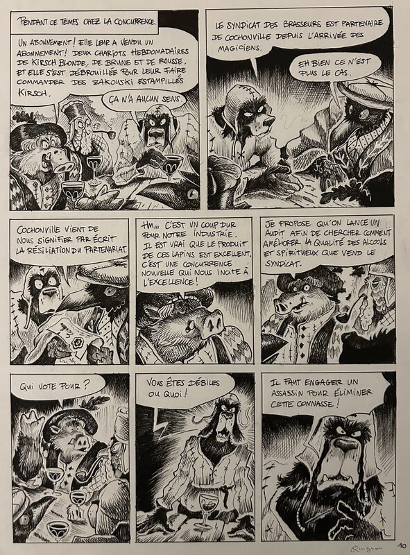 Quignon, Donjon Monsters#14, La bière supérieure, planche n°10, 2021. - Comic Strip