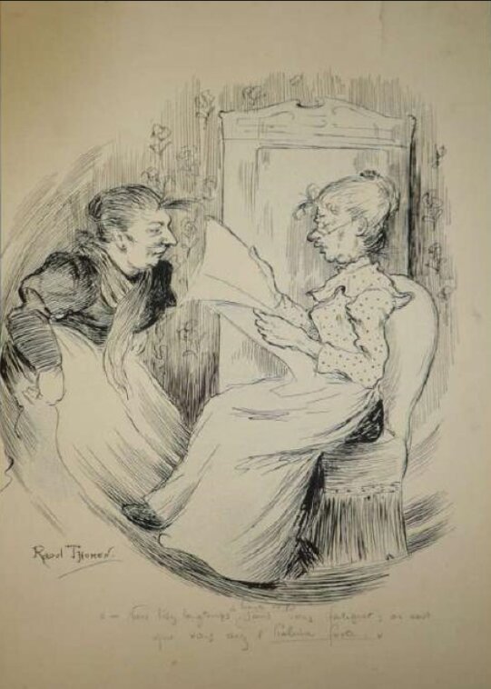 Raoul Thomen, Mauvaise haleine (Dentiste) - Original Illustration