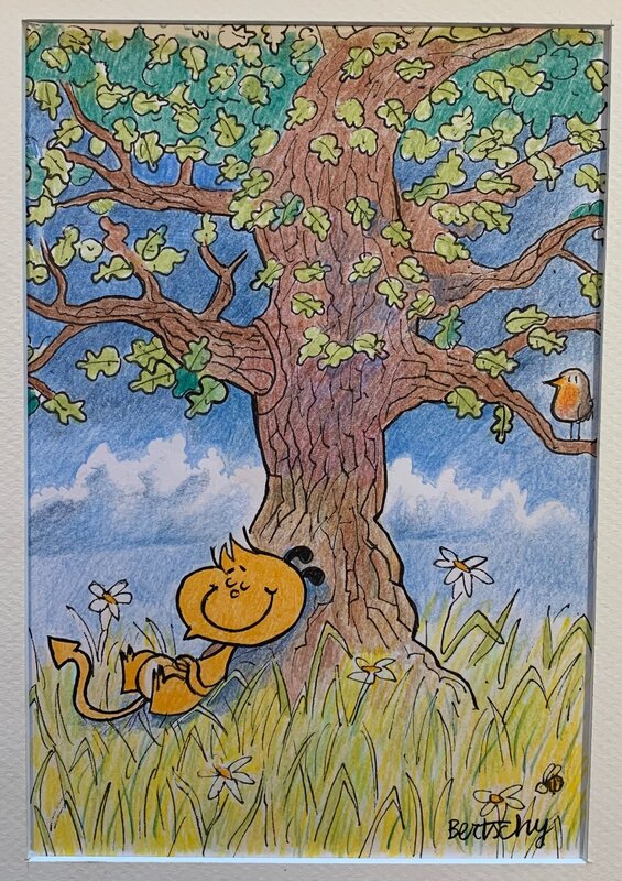 Après-Midi d’été by Christophe Bertschy - Original Illustration