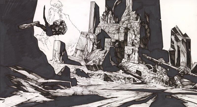 Christophe Bec, Inexistences - Illustration originale - Illustration originale