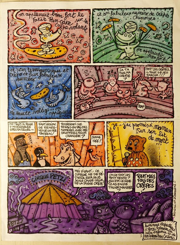 Fabrizio Borrini, Hommage à Petzi planche 2/2 - Planche originale