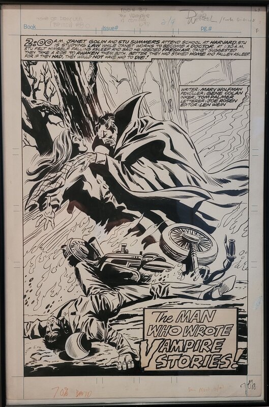 The Tomb of Dracula by Gene Colan, Tom Palmer, Marv Wolfman - Comic Strip