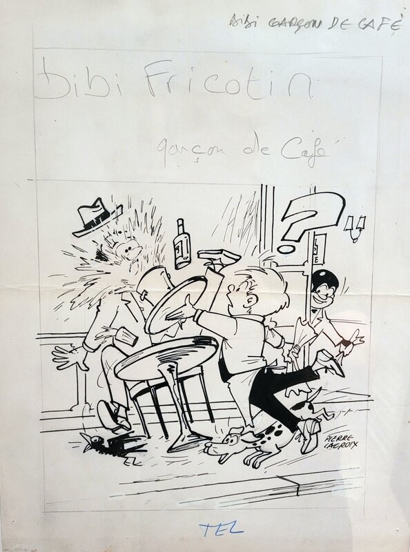 Pierre Lacroix, Bibi fricotin garçon de café - Couverture originale