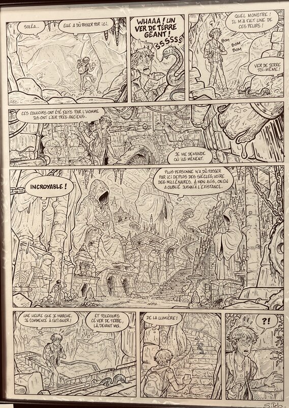 En vente - Siteb, Bernard Swysen, Editions Soleil - Les Rescapés d’Eden T1 - Planche originale - Planche originale