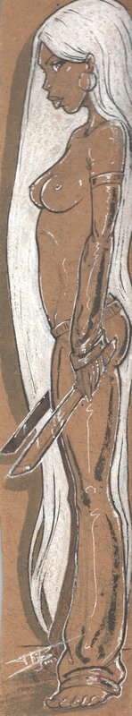 Femme Carton par Thibault Colon de Franciosi - Illustration originale