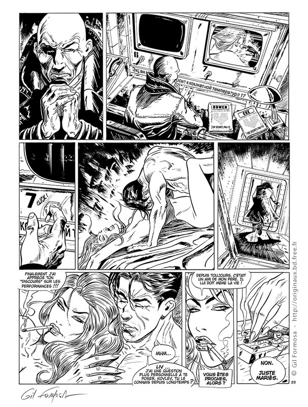 Gil Formosa, Sergent-Major BOWEN T1 p23 - Planche originale