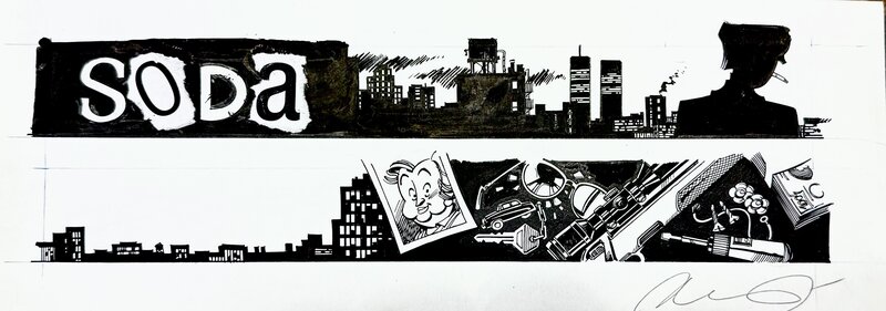 Bruno Gazzotti, Soda, Illustration Clair-Obscurs - Illustration originale