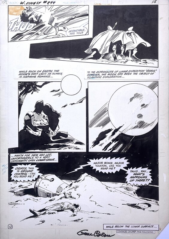 For sale - Gene Colan, Steve Mitchell, Gene COLAN DAVID BOWIE SUPERMAN SPACE ODDITY WORLD'S FINEST 1983 - Comic Strip