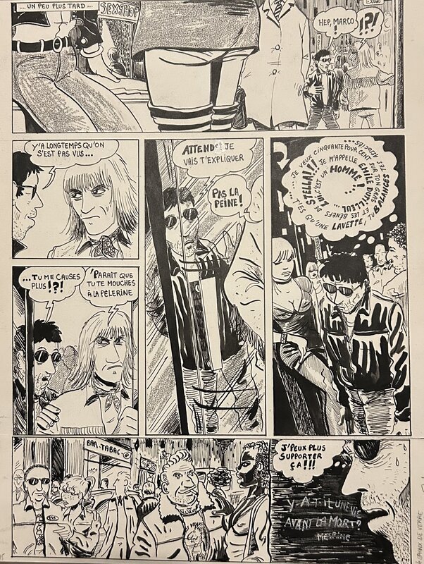 Golo, le sphynx de verre, planche nº12, Charlie Mensuel#137, 1980. - Planche originale