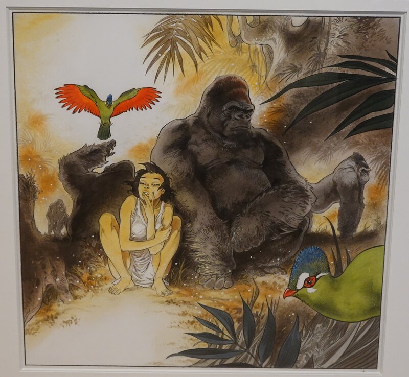 Manon et le gorille by Frank - Original Illustration