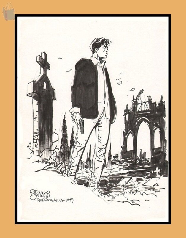 Dylan DOG par Bruno Brindisi - Illustration originale