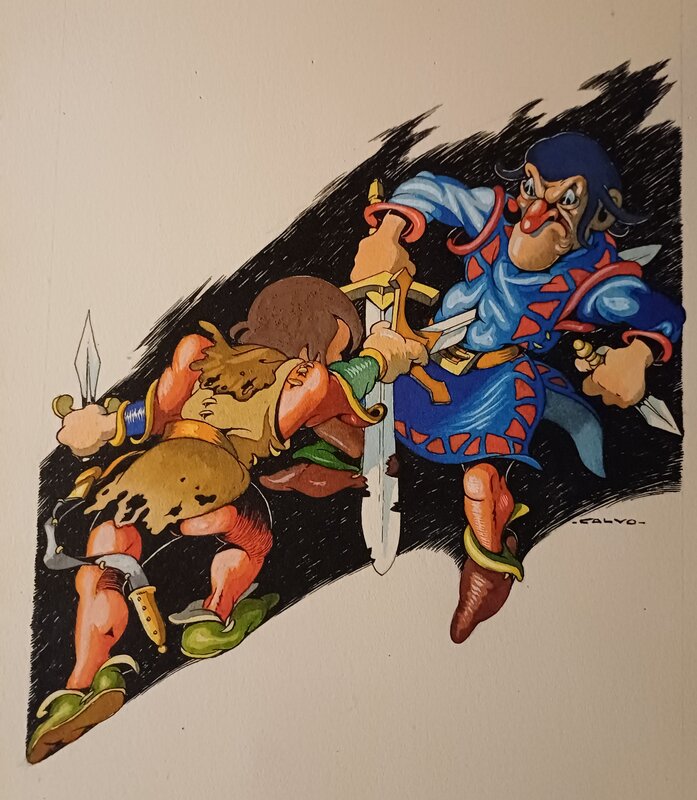 Edmond-François Calvo, Dessin origine inconnue - Illustration originale