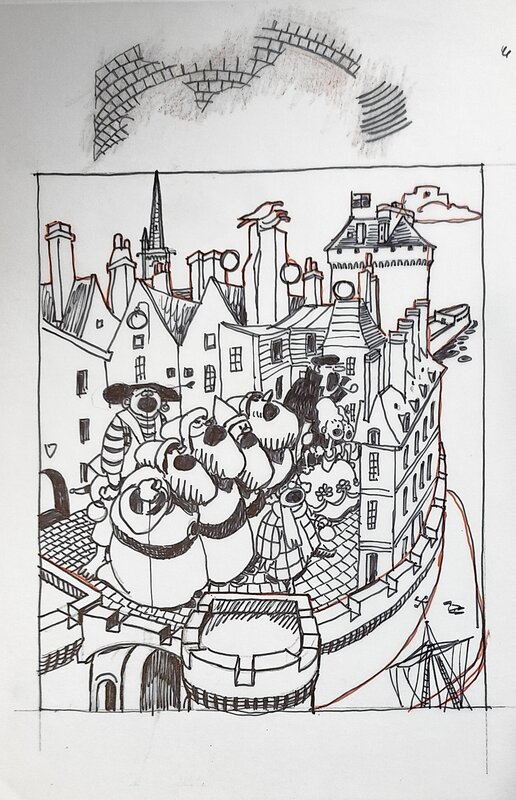 En vente - F'murrr, Pere NOEL DE SAINT MALO - Planche originale