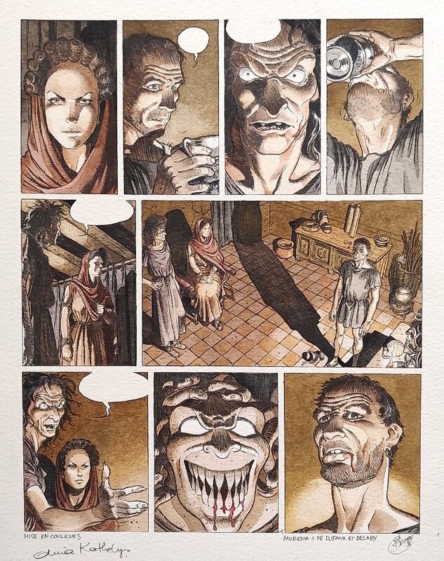 En vente - Philippe Delaby, Dina Kathelyn, Jean Dufaux, Delaby/Kathelyn - Murena - Mise en couleur