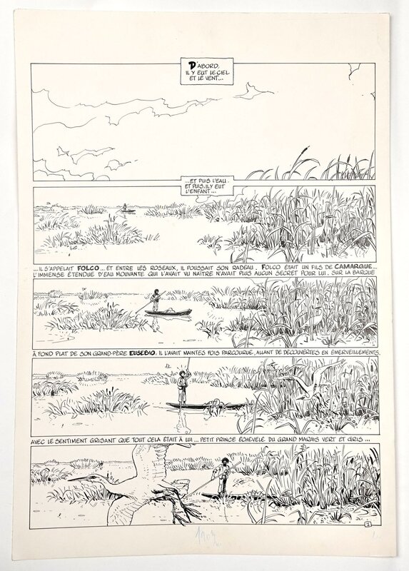 Crin - Blanc par Michel Faure, François Corteggiani - Planche originale