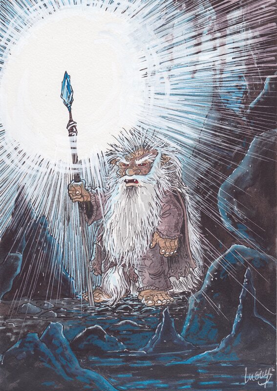 For sale - Philippe Luguy, Percevan   : Le chef des nains de Zielmar - Original Illustration