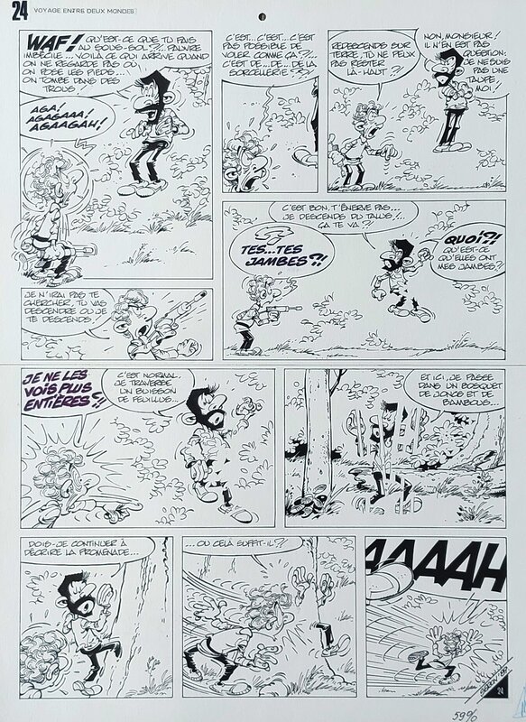 Pierre Seron, Les Petits Hommes, tome 26 - Voyage entre 2 Mondes - Planche originale