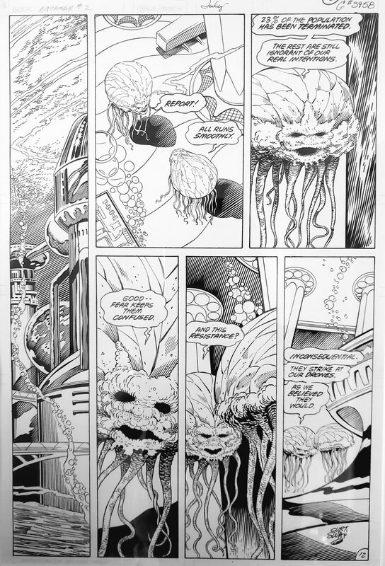 Aquaman - DC Comics par Curt Swan - Planche originale