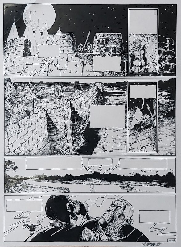 Christian Verhaeghe, Ambre Blanc, tome 2 : Hiver - Planche originale