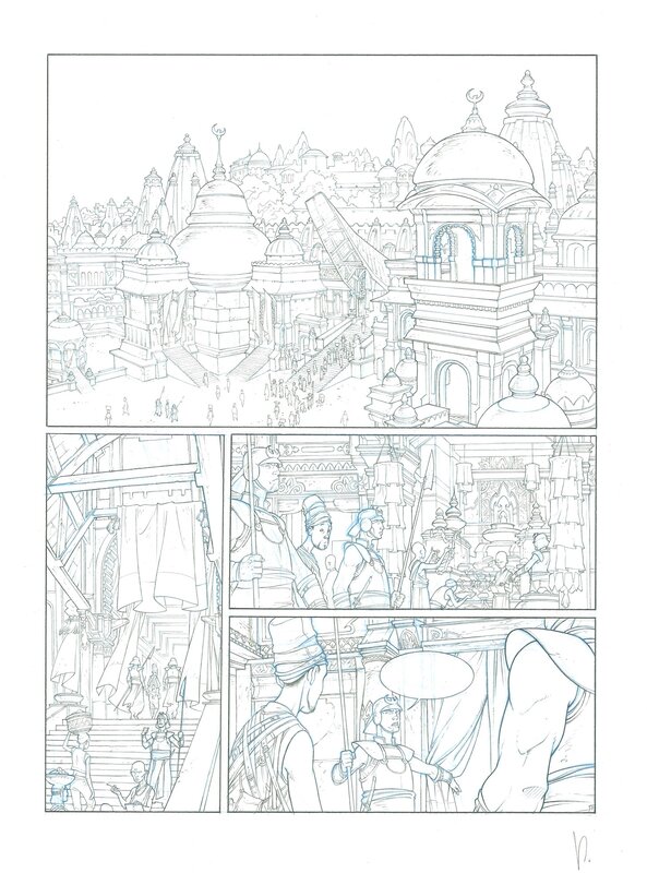 En vente - Virginie Augustin - Alim le Tanneur - Planche originale