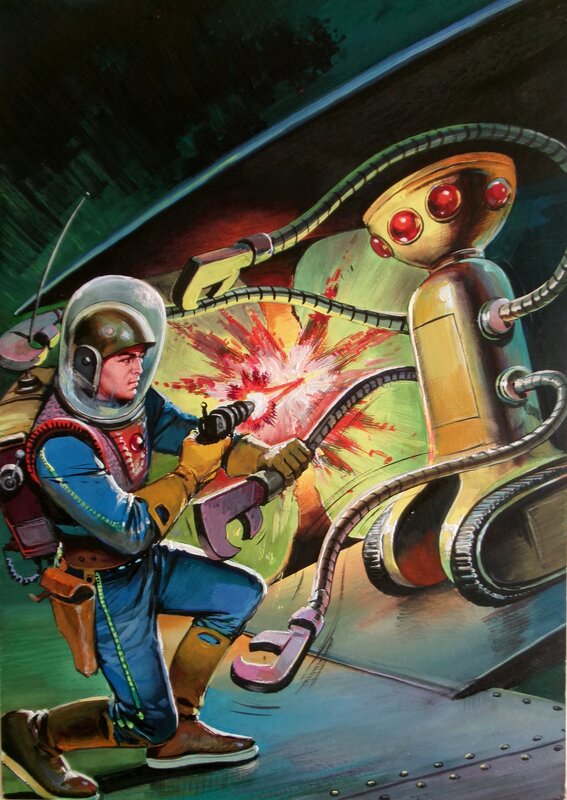 Elon et les robots par unknown, Raoul Giordan - Couverture originale