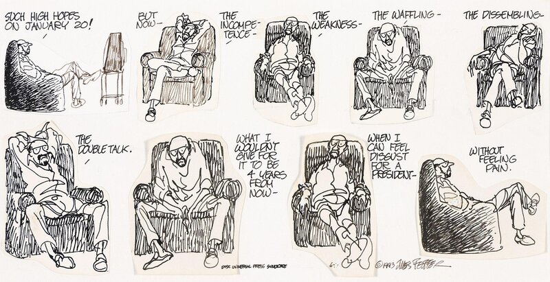 Feiffer strip 1993 - Planche originale