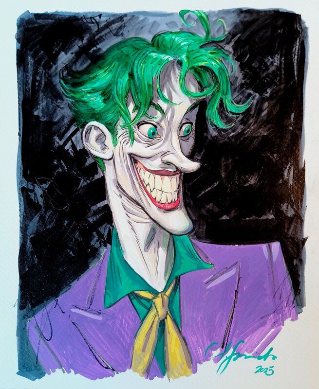Portrait du Joker par Juanjo Guarnido - Illustration originale