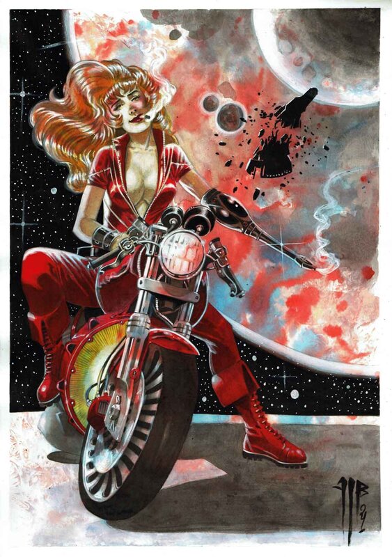 En vente - Philippe Bringel, Miss Cobra (promo de Noël) - Planche originale