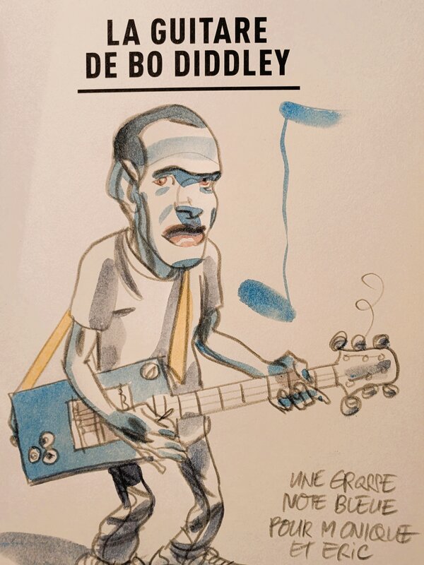 Jean-Christophe Chauzy, La guitare de Bo Diddley - Sketch