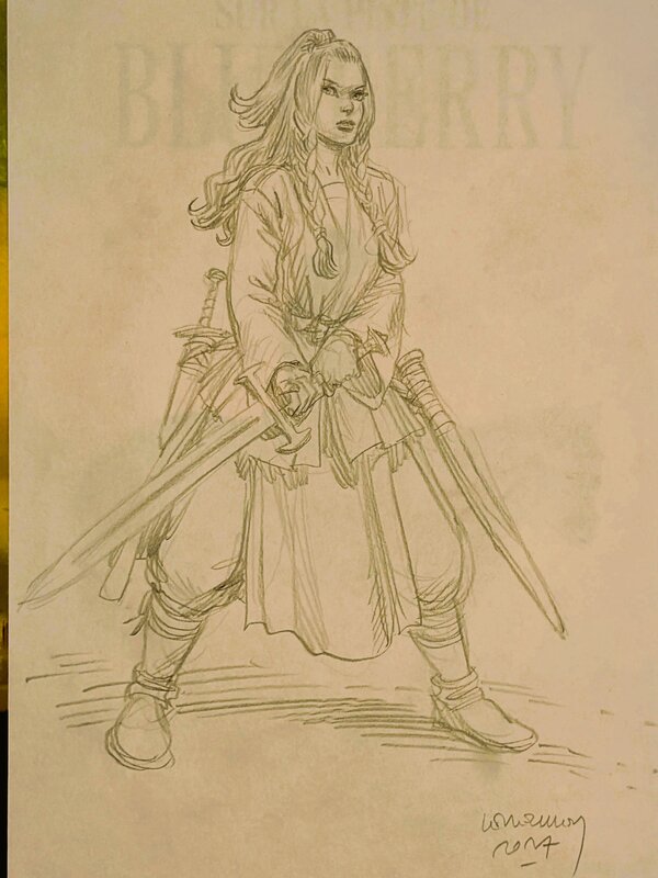 Dessin original Jérome Lereculey - Dédicace