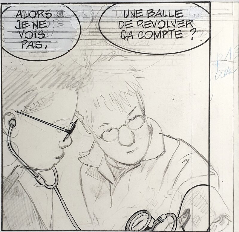 Alain Dodier, Cas alternative pour un album de Jérôme K. Jérôme Bloche - Œuvre originale