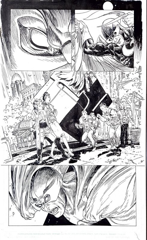 Fearsome Four Pg. 6 par Mike Kaluta - Planche originale